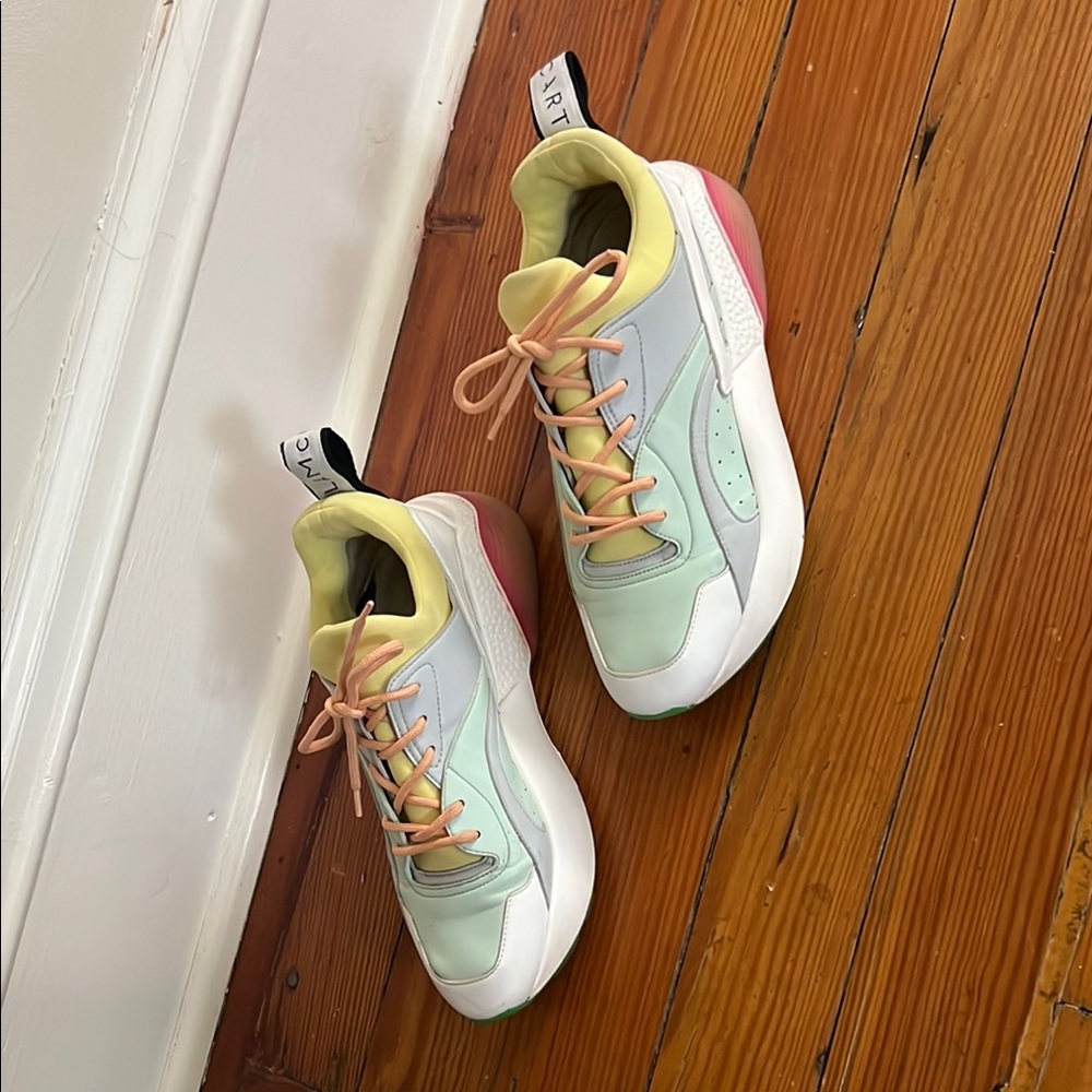 Stella McCartney White and Pink Sneakers